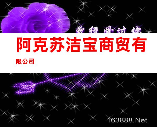 阿克苏洁宝商贸有限公司